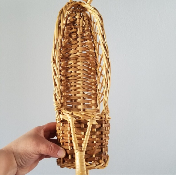 Vintage Woven Wicker Wine Chianti Holder - Picture 9 of 10